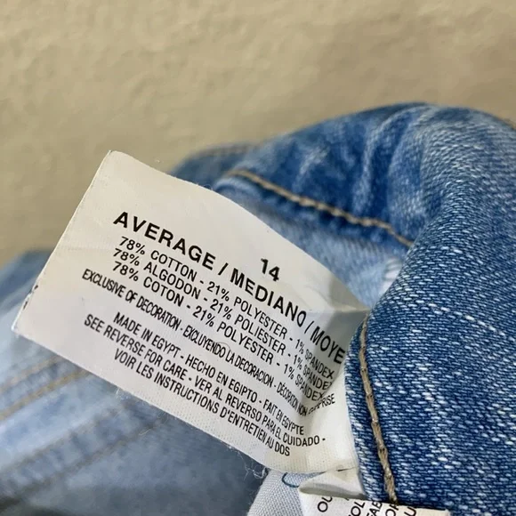 Anne Klein Denim Jeans Capris Pants Blue 14 Average Flap Back Pockets - Picture 15 of 16